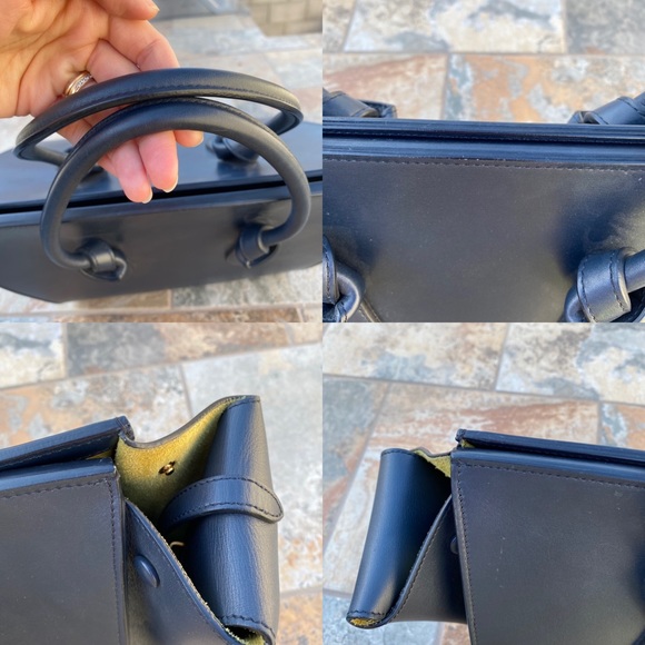 SOLD Celine Small Tie Palmalato Leather Tote - Picture 7 of 15